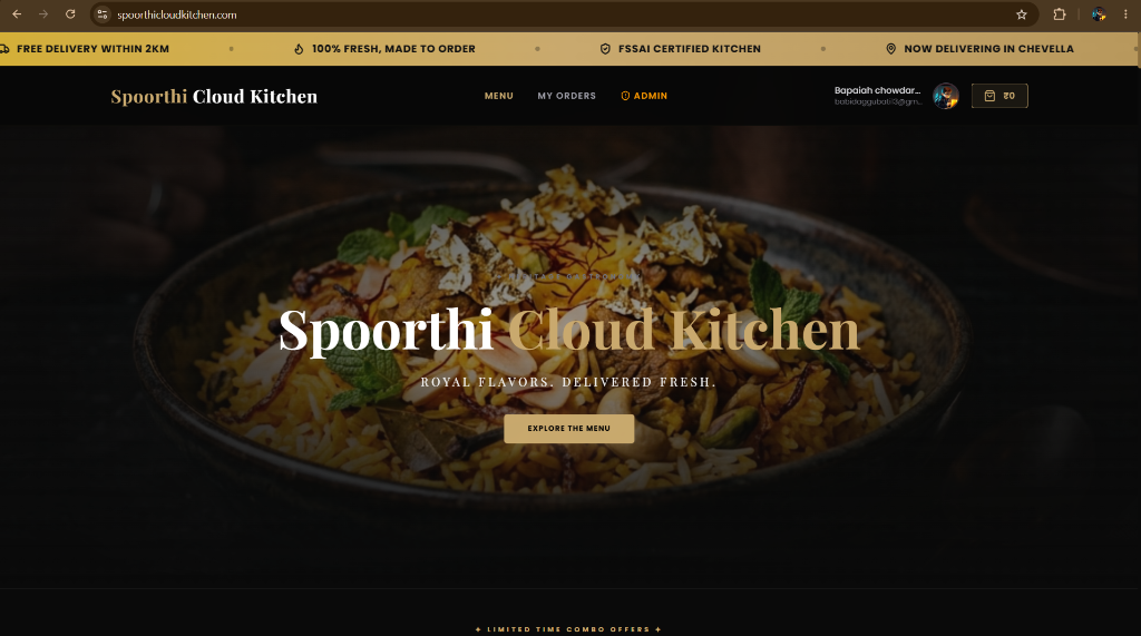Spoorthi Cloud Kitchen